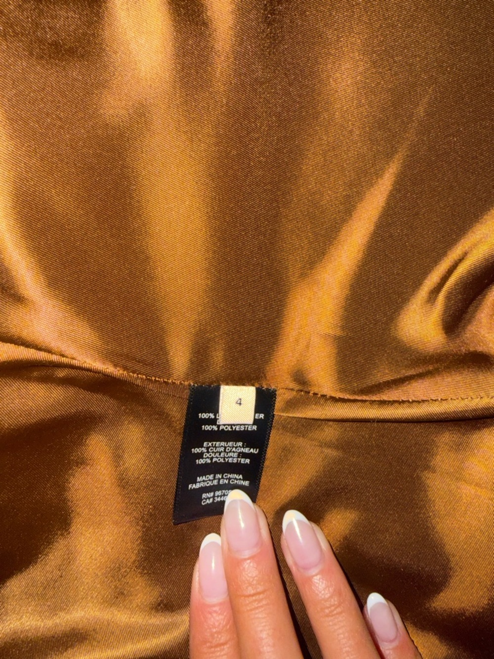 Rebecca Taylor Brown Leather Zip Jacket - Picture 5 of 5